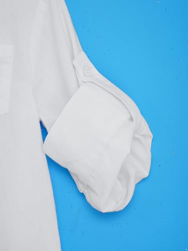 Arabic Thobe for Baby Boys Ramadan Eid & Church Prayer Robe White Christening Party Gowns - size: 3-6 Months