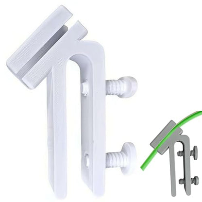 Fish Tank Hose Holder, Adjustable Fish Tank Pipe Clamp for Bucket & Fishs Tank, for Aquarium Water Changes,Gardening,Washing,Anti-Slip, ool-Free,for Sink & Plumbing Applications,3.15x5.51” (White) - color: White