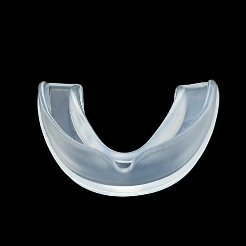 Transparent Mouth Guard for Sports – Custom Fit, Hydra Gel Technology, EVA & Silicone, Lightweight & Durable, Comfort & Protection for Football, Hockey, Lacrosse, Wrestling & More - size: ADULT