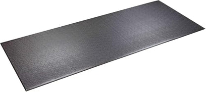 SuperMats Heavy Duty Equipment Non-Slip Mat 12GS | 36" × 90" – Fits large treadmills, ellipticals, rowers, recumbent bikes, home gyms, and fitness equipment. - color: Black