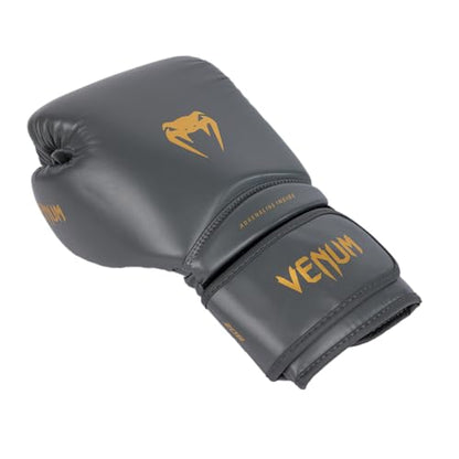 Venum Contender 1.5 Kids Boxing Gloves - color: Graphite/Gold, size: 8-Ounce