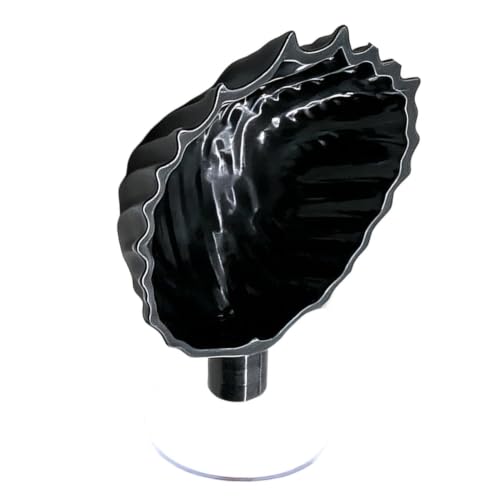 Betta Fish Hammock | Betta Fish Shell Bed, Floating Shell Shaped Suction Cup Pad, for Shrimp Snails Frogs Goldfishes Guppy Koi Reptile Pet Tank Aquariums Area Home - color: Black