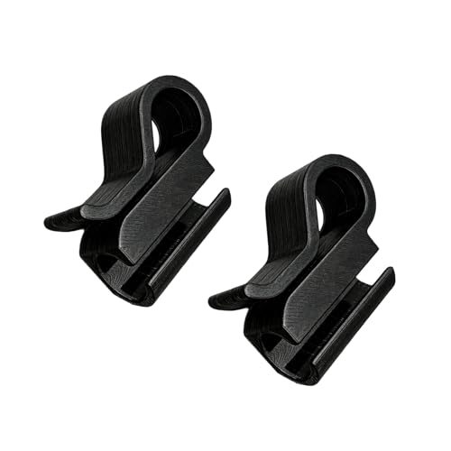3D Printed Aquarium Hose Holder for 12mm and 16mm Water Changing Tube Fish Tanks Accessory Bucket Clip Aquarium Water Pipe Tube Bracket - color: Black