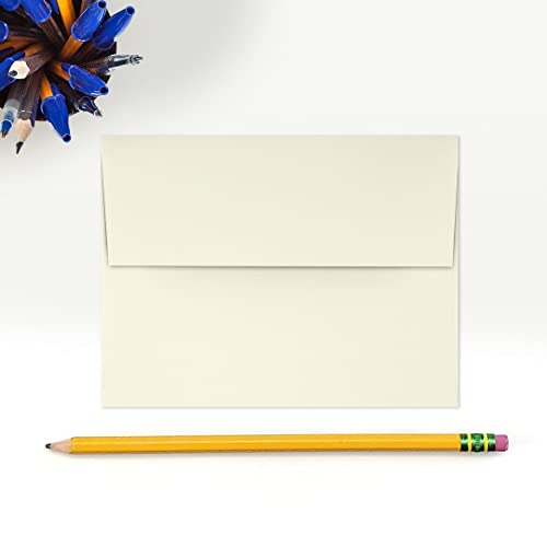 LUXPaper A2 Invitation Envelopes (4 3/8 x 5 3/4) - 70lb. Classic Crest Natural White (500 Qty.) | Perfect for Invitations, Announcements, Sending Cards, RSVP Cards | 4870-70NW-500 - color: 70lb. Classic Crest Natural White, size: 500 Qty.