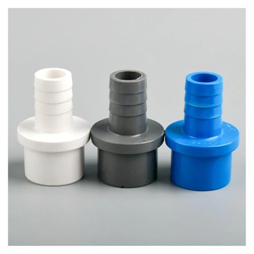 1~15PCS 20/25/32mm To 5~25mm PVC Pagoda Pipe Connectors Garden Irrigation Soft Hose Adapter Aquarium Fish Tank Fittings(OD 20mm to 12mm,White (5 PC)) - color: OD 20mm to 12mm, size: White (5 PC)