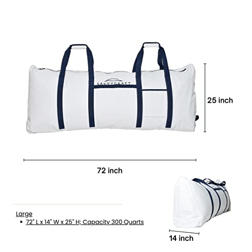 Savvycraft Waterproof Insulated Fish Kill Bag, Leakproof, 72" L x 14" W x 25" H - style: Flat Bottom: 72"l X 14"w X 25"h