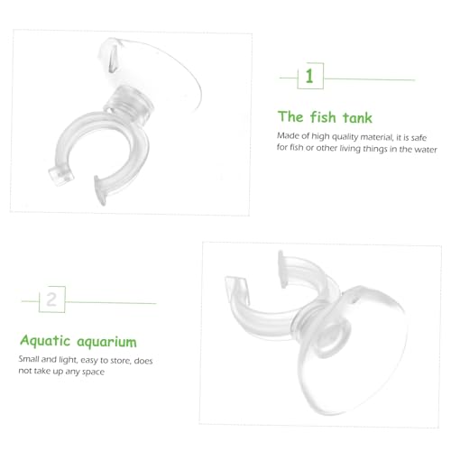 Totority Strong Cup Holder for Fish Tank 8pcs Clamp Cups Easy Install Safe for Fish Style