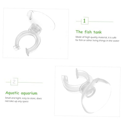 Totority Strong Cup Holder for Fish Tank 8pcs Clamp Cups Easy Install Safe for Fish Style
