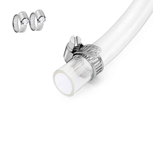 1/4’’ ID × 3/8’’ OD - 10 ft Clear Plastic Vinyl Tubing | Flexible PVC Hose Lightweight Non-Toxic vinyl Tube for Transfer Water Air Oil - size: 1/4'', style: 10 feet