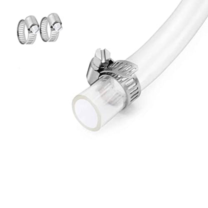 1/4’’ ID × 3/8’’ OD - 10 ft Clear Plastic Vinyl Tubing | Flexible PVC Hose Lightweight Non-Toxic vinyl Tube for Transfer Water Air Oil - size: 1/4'', style: 10 feet