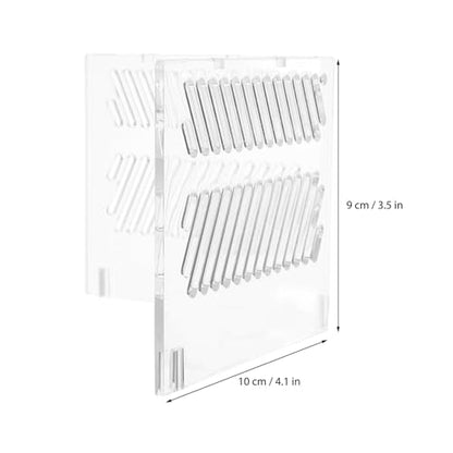 Fish Tank Partition Grid Board Acrylic Aquarium Isolation Pump Guards Single Layer Divider for Home Aquarium Filtration and Gravel Separation
