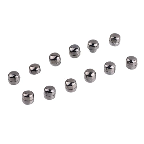 12pcs Magnetic Buttons For Clothing,hijab Magnetic Pins Multi-Purpose Pinless Fasteners For Muslim Wedding Gift Women - color: A-black