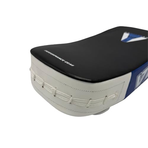 TMA Muay Thai Pad for Training, Curved Kickboxing Kicking Strike Shield, Coaching Kick Boxing, MMA, Martial Arts, Karate, Taekwondo, Punching, Foot and Elbow Target (1 Pcs Sold AS Single) - color: Blue/Black