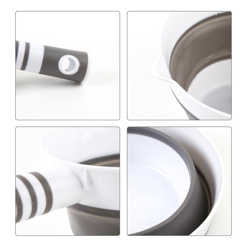 Folding Water Ladle for Bath Collapsible Water Scoop Bath Ladle Grey | for Kitchen Bathroom - size: Grey