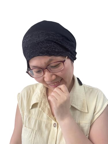 3Pack Islamic Muslim Under Hijab Cap Inner UnderScarf for women Lace Under Scarf Hat Hijab Cap with Tie - color: White Black Light Grey