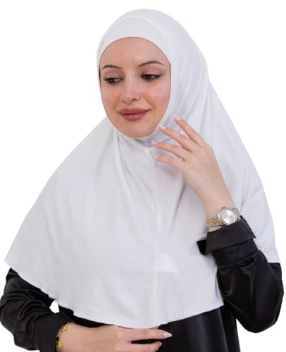 Prien Instant Hijab For Women, Muslim Long Scarf, Undercap Turban Set, Turkish Islamic Clothing, Prayer Clothes For Abaya - color: Cream