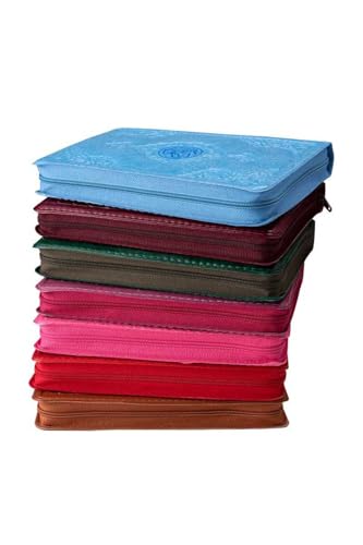 SODEF Bag Size Quran (Color, Cased, Sealed) 13x18 cm, 613 Pages, Shamuha Paper - Easy Read Arabic Text with QR Code