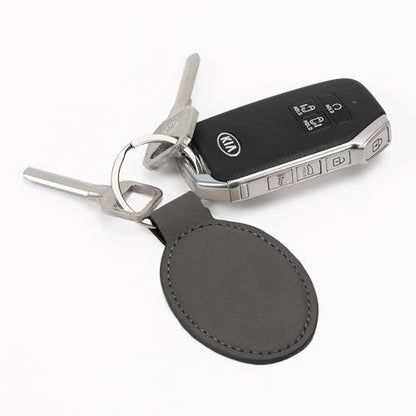 LaserGram Oval Keychain, Allah 1, Personalized Engraving Included (Gray) - color: Gray