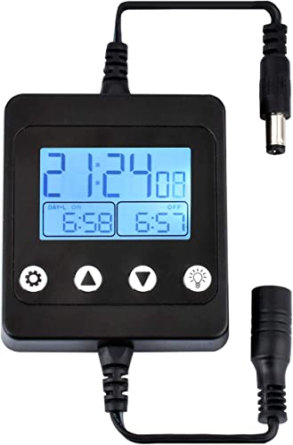 Aquarium LED Fish Tank Light Timer/Dimmer | Suitable for all 16-84 inch KZKR Aquarium LED Fish Tank Light, Providing Dimming, sunrise and timer functions. - color: Timer / Dimmer
