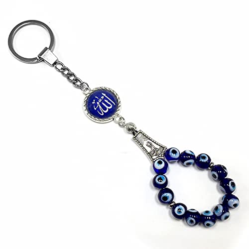 Evil Eye Collection (Evil Eye Bead Keychain and Keychain Collection with Allah - Handbag Holders) - color: Evil Eye Bead Keychain and Keychain Collection With Allah - Handbag Holders