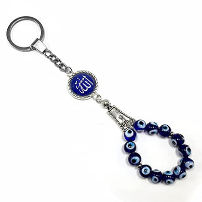 Evil Eye Collection (Evil Eye Bead Keychain and Keychain Collection with Allah - Handbag Holders) - color: Evil Eye Bead Keychain and Keychain Collection With Allah - Handbag Holders