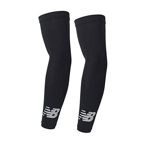 New Balance Unisex Outdoor Sports Compression Arm Sleeves, Arm Warmer, 1 Pair - color: Black, size: Small-Medium