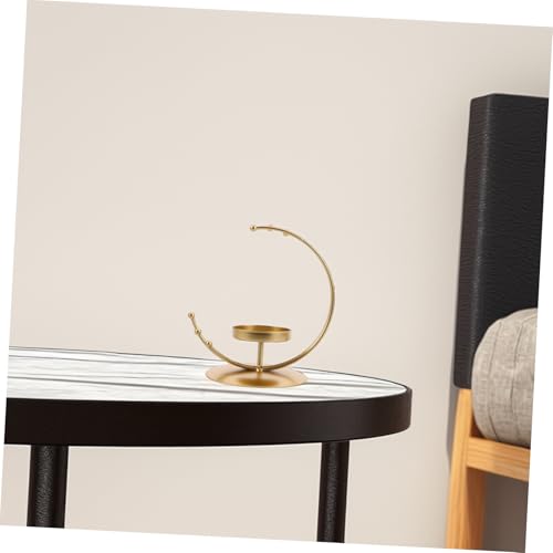 ULTECHNOVO Moon Candle Holders for Romantic Centerpieces Elegant Tealight Decor for Weddings and Eid Celebrations Meticulously Crafted Moon-Shaped Design for Table Decoration