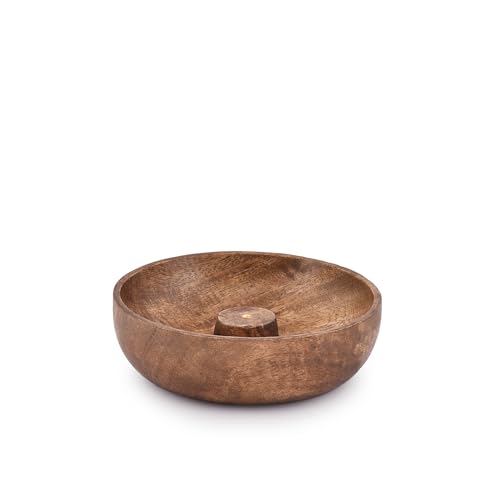 EDHAS Incense Burner Stick Holder Bowl, Ash Catcher Bowl for Home Décor, Meditation, Yoga (5" x 5" x 1.5")