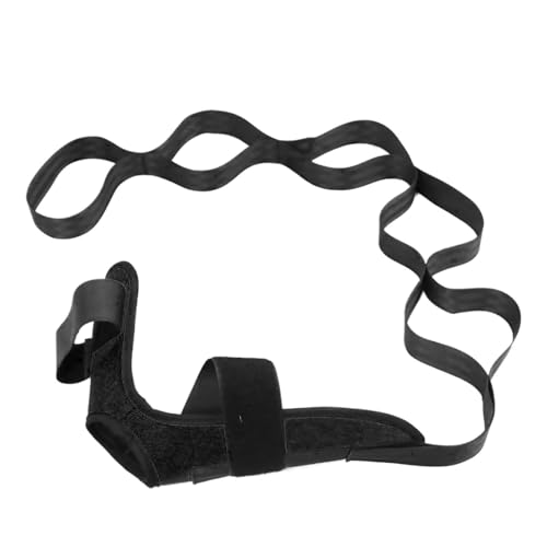 1pc Yoga Leg Stretching Band Flexibility Rehabilitation Fitness Plantar Fasciitis Training Belt Foot Care for Plantar Fasciitis, Heel Spurs and Achilles Ten - color: Black