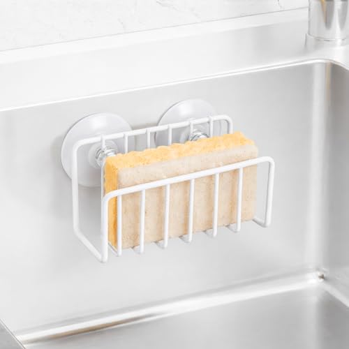1 Pcs No Drill Wall Mounted Rack with Suction Cups for Aquarium Decoration Bathroom Kitchen Display Storage Organizer(White) - color: White-1pc