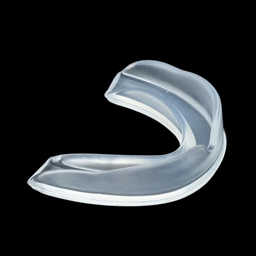 Transparent Mouth Guard for Sports – Custom Fit, Hydra Gel Technology, EVA & Silicone, Lightweight & Durable, Comfort & Protection for Football, Hockey, Lacrosse, Wrestling & More (Kid) - size: KID