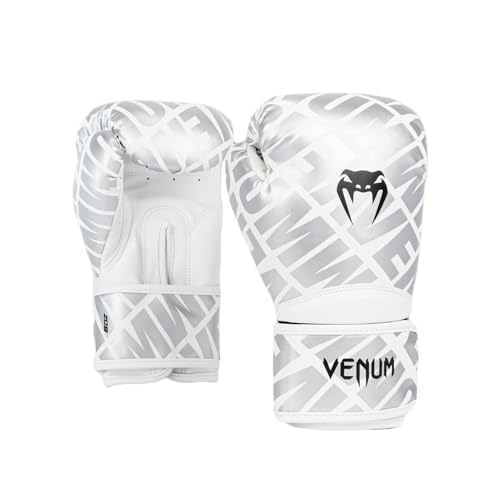 Venum Contender 1.5 XT Kids Boxing Gloves - color: White-Silver, size: 8-Ounce