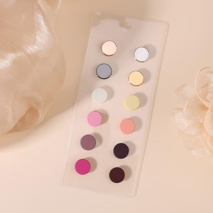 12pcs Hijab Magnetic Pins, Strong Hijab Magnets Multi-Purpose Scarf Clasp Pinless Brooch Buttons for Women Scarves Clothes Dress (Color A) - color: Color a