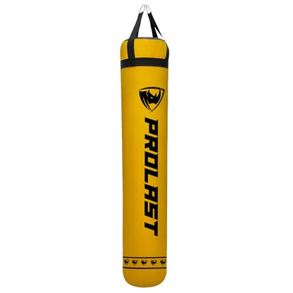 Heavy Punching Kicking Bag for Adults, Boxing, MMA, Martial Arts, Muay Thai, Strength Training Equipment, Filled/Unfilled, 6ft, 150 lbs, Special Edition Logo - color: Yellow / Black, size: Unfilled