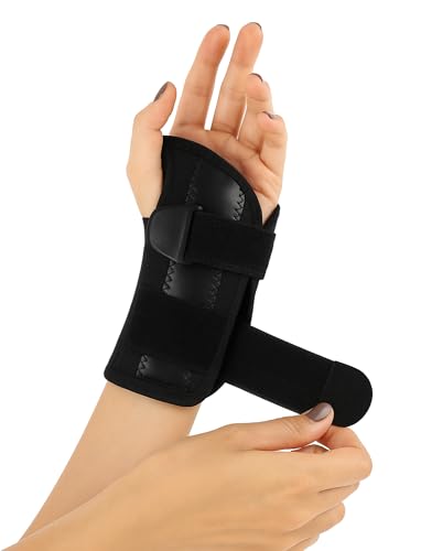 Carpal Tunnel Wrist Brace Night Support - Wrist Splint Arm Stabilizer & Hand Brace for Carpal Tunnel Syndrome Pain Relief Compression Sleeve for Forearm Wrist Tendonitis Pain Treatment (Small, Left) - size: Small, style: Left