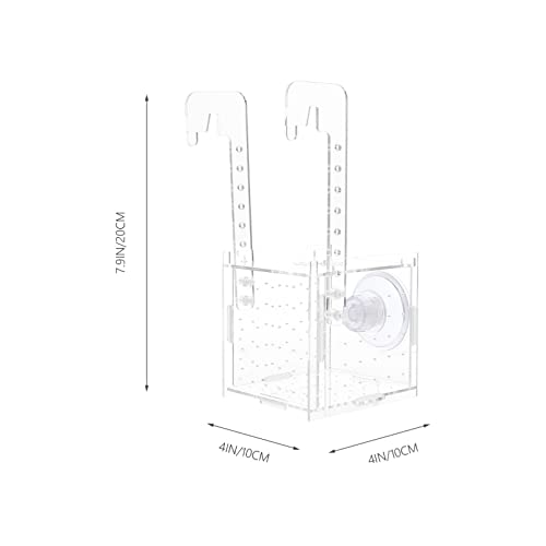 Ipetboom Fish Tank Incubator Box Breeding Protection Transparent Professional Hanging Fish Separator