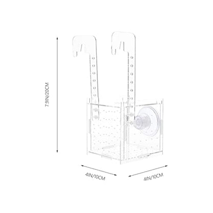 Ipetboom Fish Tank Incubator Box Breeding Protection Transparent Professional Hanging Fish Separator
