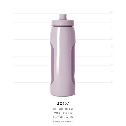Simple Modern Rally Squeeze Plastic Water Bottle | 30oz Locking Leakproof Cup for Gym, Sports, Electrolytes, Travel | Lavender Mist Mix - color: -Lavender Mist Mix