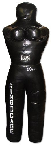 Unfilled MMA Grappling Throwing Dummy 30lbs to 140lbs, for MMA, Grappling, Jiu Jitsu, Wrestling - size: 4’5” 50lbs