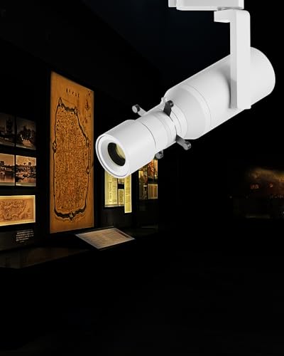 LED Lighting Heads, Spot Light Indoor, 18W Shapeable Light, Track Light Adjustable Aperture Shape for Museum Art Gallery Exhibition Art 2700K - color: 3-Wire Track Dimming-White, size: 18w-2700k