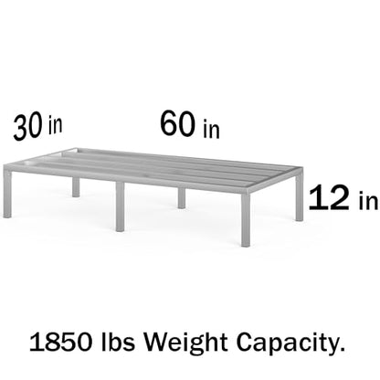 30 in X 60 in. Aquarium Stand | Industrial Style Aluminum Fish Tank Base with Open Frame Design - size: 30 W x 60 L x 12 H