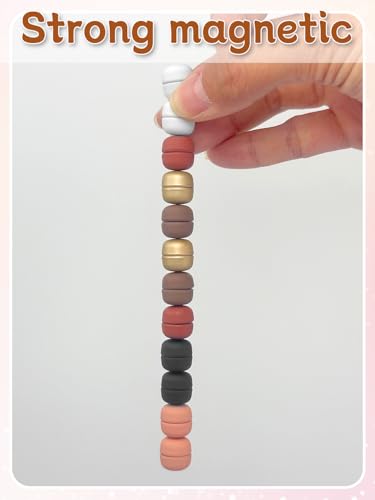 12Pcs Hijab Magnets Strong Pinless Magnetic Pins Hold No Damage to Fabric Multi Use Safety Pins for Everyday Hijab Scarf Wearers - color: 12pcs Colourful