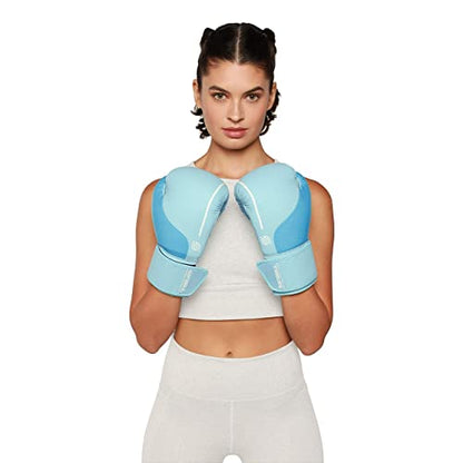 Sanabul Easter Egg Boxing Gloves for Women, Pro Training MMA Kickboxing Muay Thai Gloves, Sparring Punching Heavy Bag - color: Ice Blue, size: 8 oz