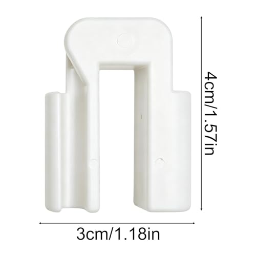 Aquarium Air Tube Holder U Shape Tube Mounting Base | Anti-Slip Hose Holder Clip Aquarium for Holder Suction Device Siphon Cleaning Clear Viewing Shop - color: White