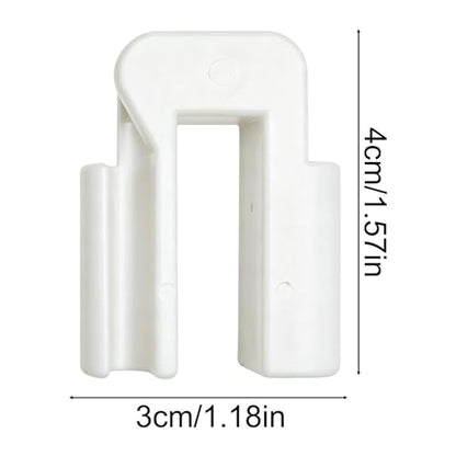 Aquarium Air Tube Holder U Shape Tube Mounting Base | Anti-Slip Hose Holder Clip Aquarium for Holder Suction Device Siphon Cleaning Clear Viewing Shop - color: White