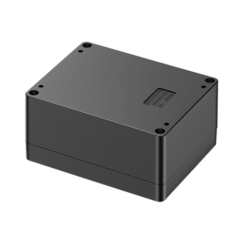 Project Box ABS Plastic IP66 Waterproof Dustproof DIY Junction Box Black 4.53 x 3.54 x 2.17 inch (115 x 90 x 55mm)(Pack of 1)