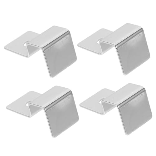 Yardwe 4Pcs Sturdy Stainless Steel Fish Tank Support Frame Aquarium Lid Holder for Glass Secure and Elegant Design for Fish Tank Covers