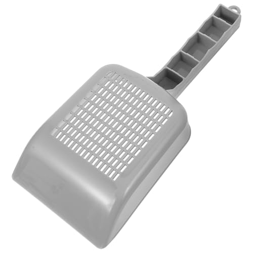 PRETYZOOM Aquarium Sand Shovel and Gravel Cleaning Scoop, Gray Handheld Fish Tank Sediment with Drainer for Aquarium Substrate Maintenance and Fish Tank Cleaning