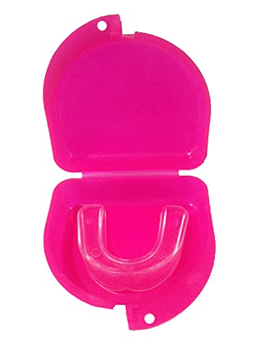 Lacrosse (Pink) Case for Mouth Guard, Retainers - Lacrosse Chick - color: Pink