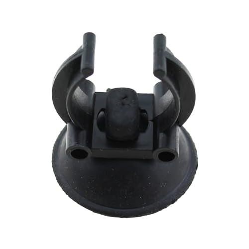 RLECS 8PCS Black Aquarium Heating Rod Suction Cup Fish Tank Air Hose Clamps PVC Pipe Clip Fits 1 Inch Standard Heater